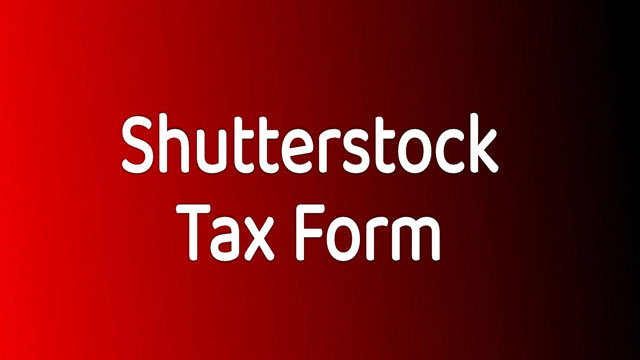 Shutterstock Tax Form